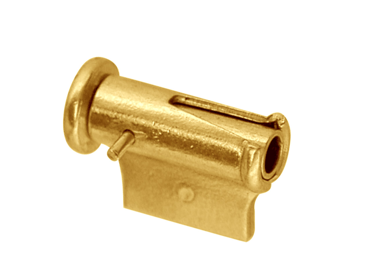 18ct Yellow Gold Tube Brooch Catch 6.5mm Top Opening Questions & Answers