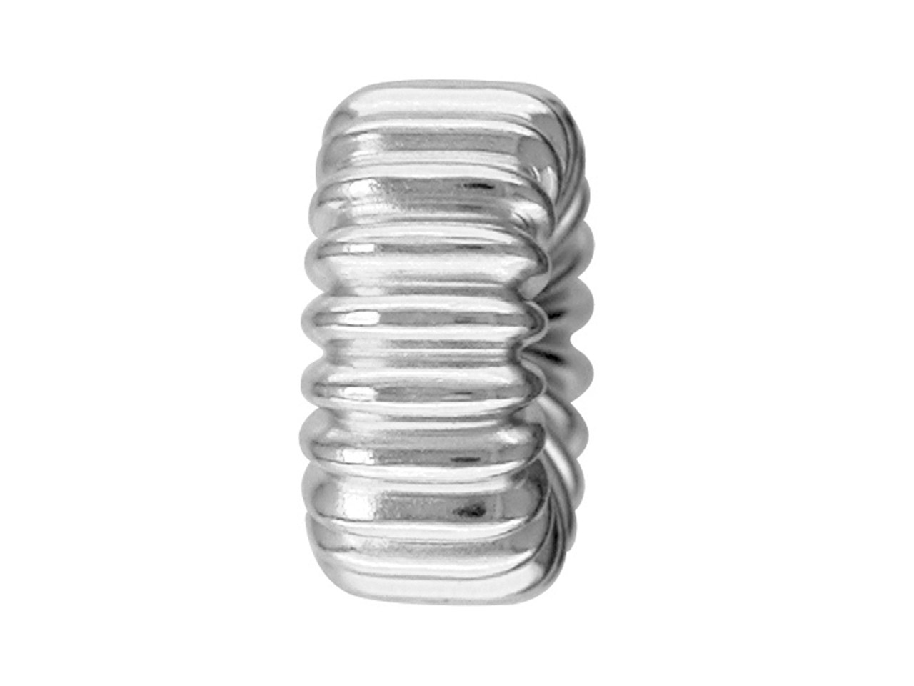 Sterling Silver Corrugated Flat 4mm Beads Pack of 10, With Straight Corrugated Pattern Questions & Answers