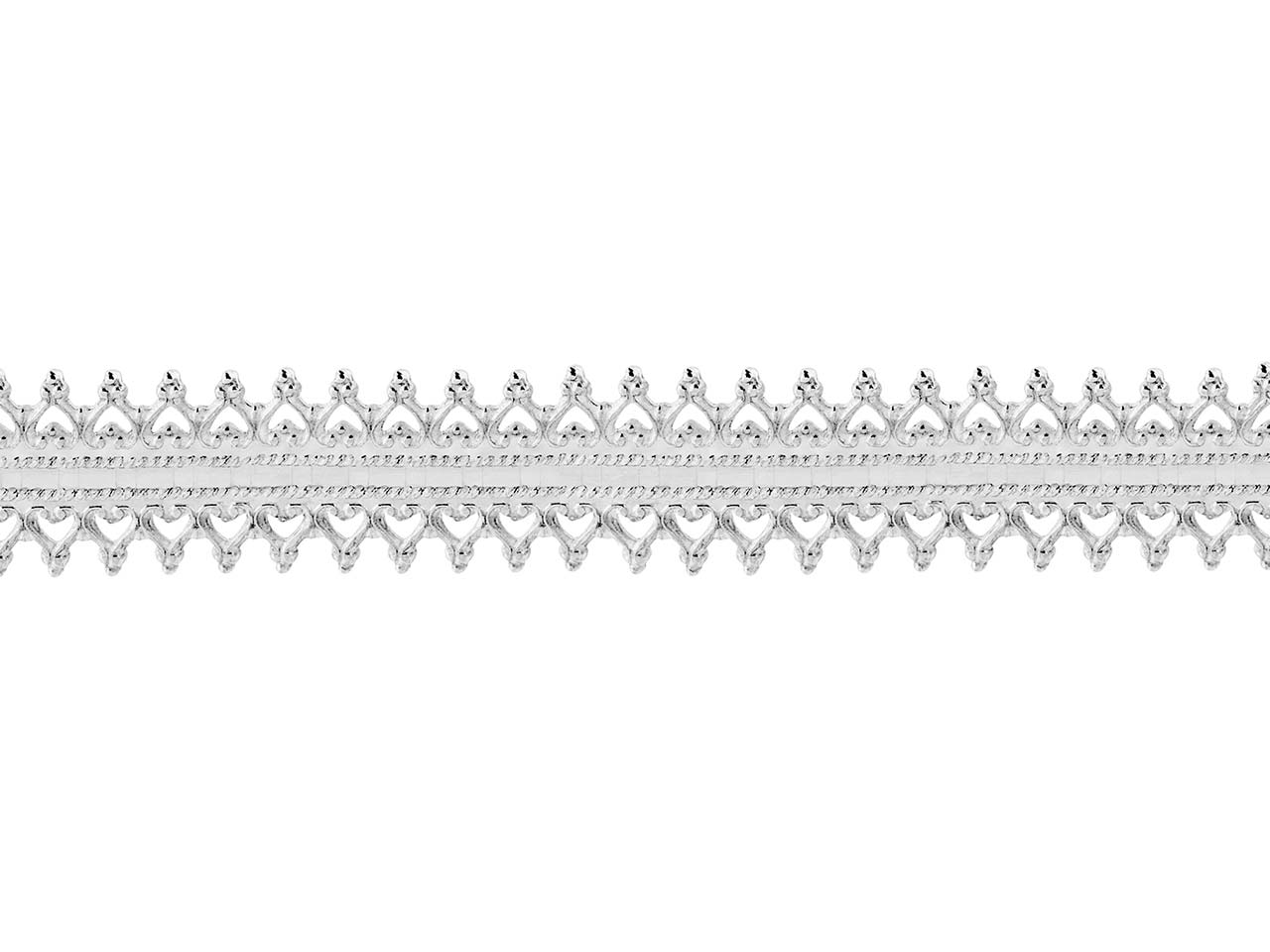 Sterling Silver Double Inverted Heart Gallery Strip 8.5mm Questions & Answers
