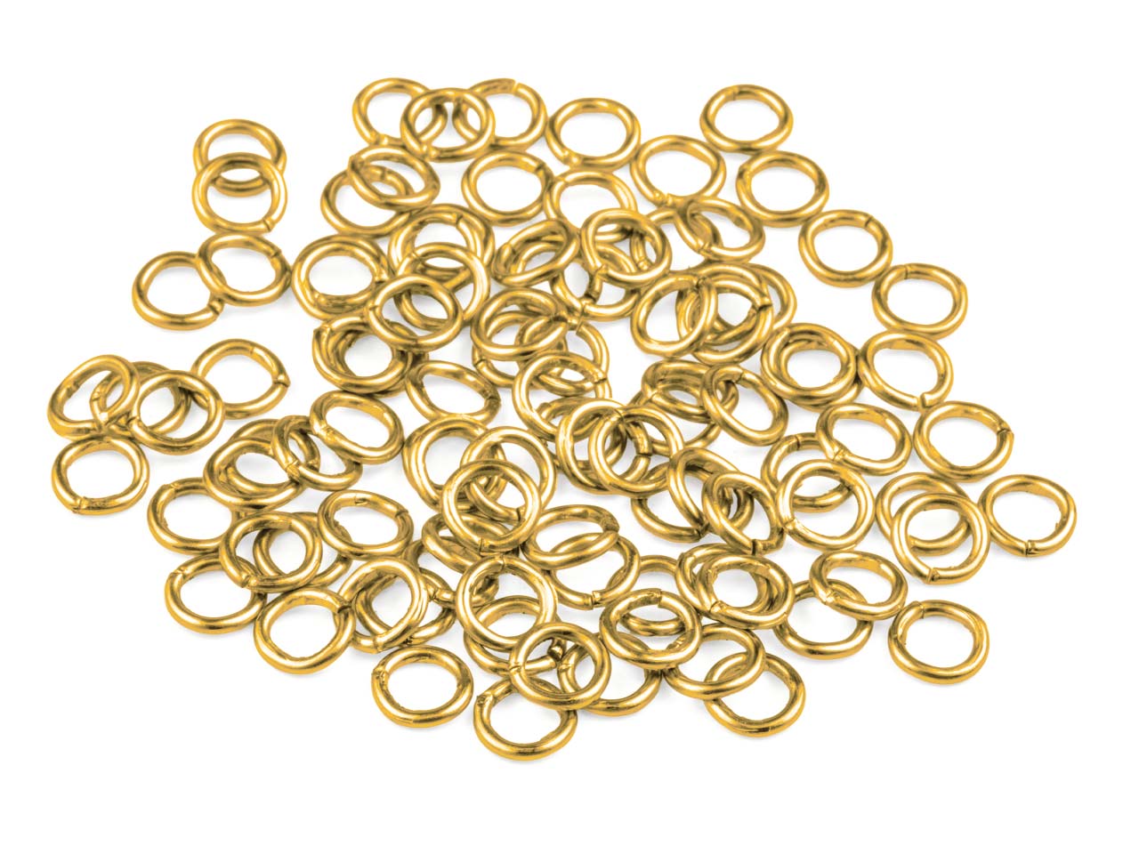 Gold Plated Jump Ring Round 7mm Pack of 100 Questions & Answers