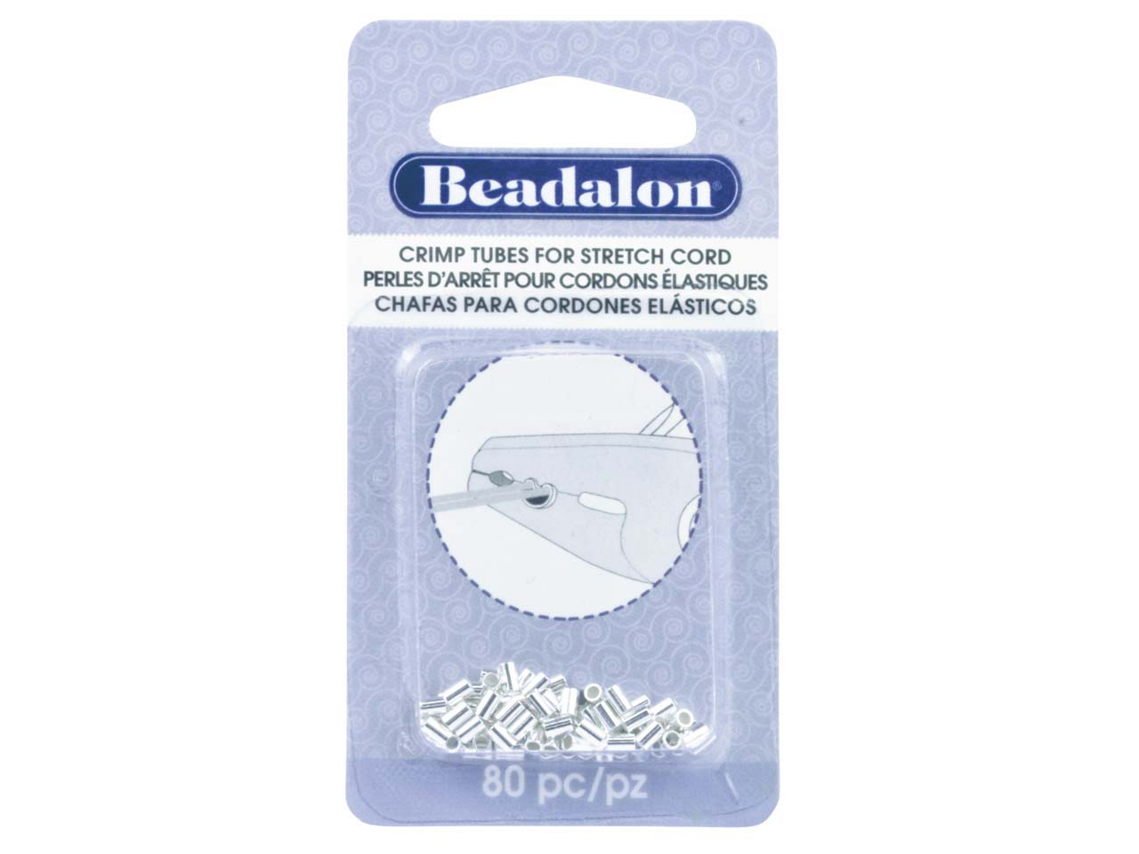 Beadalon Silver Plated Crimp Tubes For Stretch Cord Fits 0.8mm Stretch Cord Pack of 80 Questions & Answers
