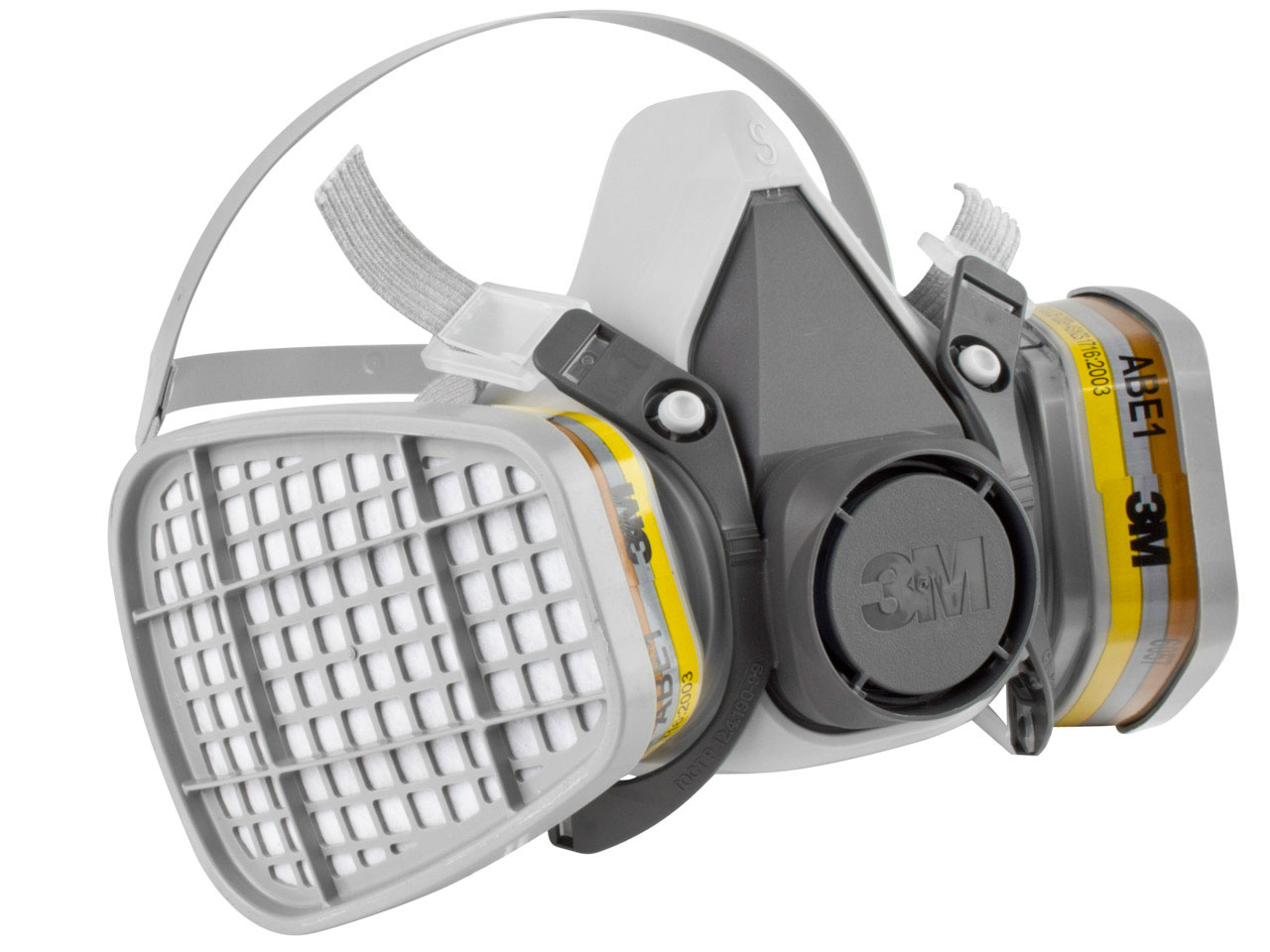 3M Half Face Mask 6100s With 2x 6057 Abe1 Filters Pack Questions & Answers