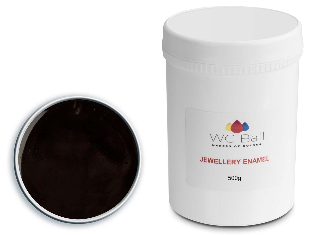 WG Ball Opaque Enamel Black 600 500g Lead Free Questions & Answers