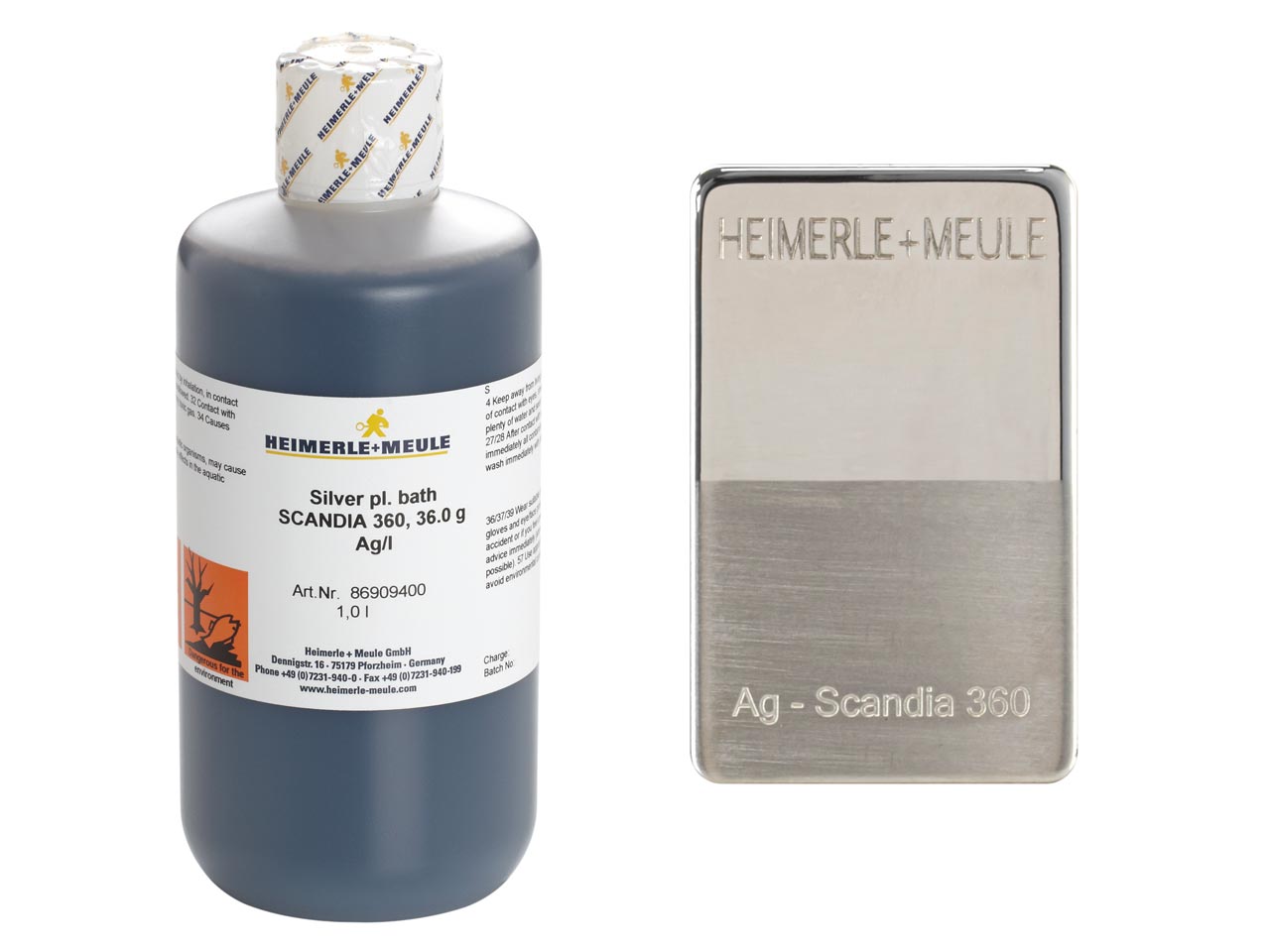 Do you have a safety data sheet for Heimerle + Meule Silver Plating Bath Scandia 360, 1 Litre Ready Mix Solution,36g Ag/l Un1935?