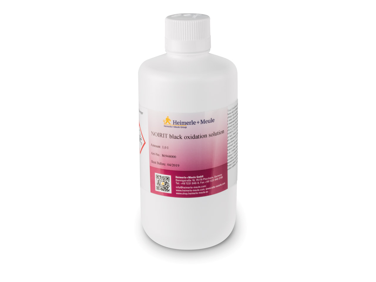 Heimerle + Meule Noirit Black Silver Oxidation Solution 1 Litre UN2922 Questions & Answers