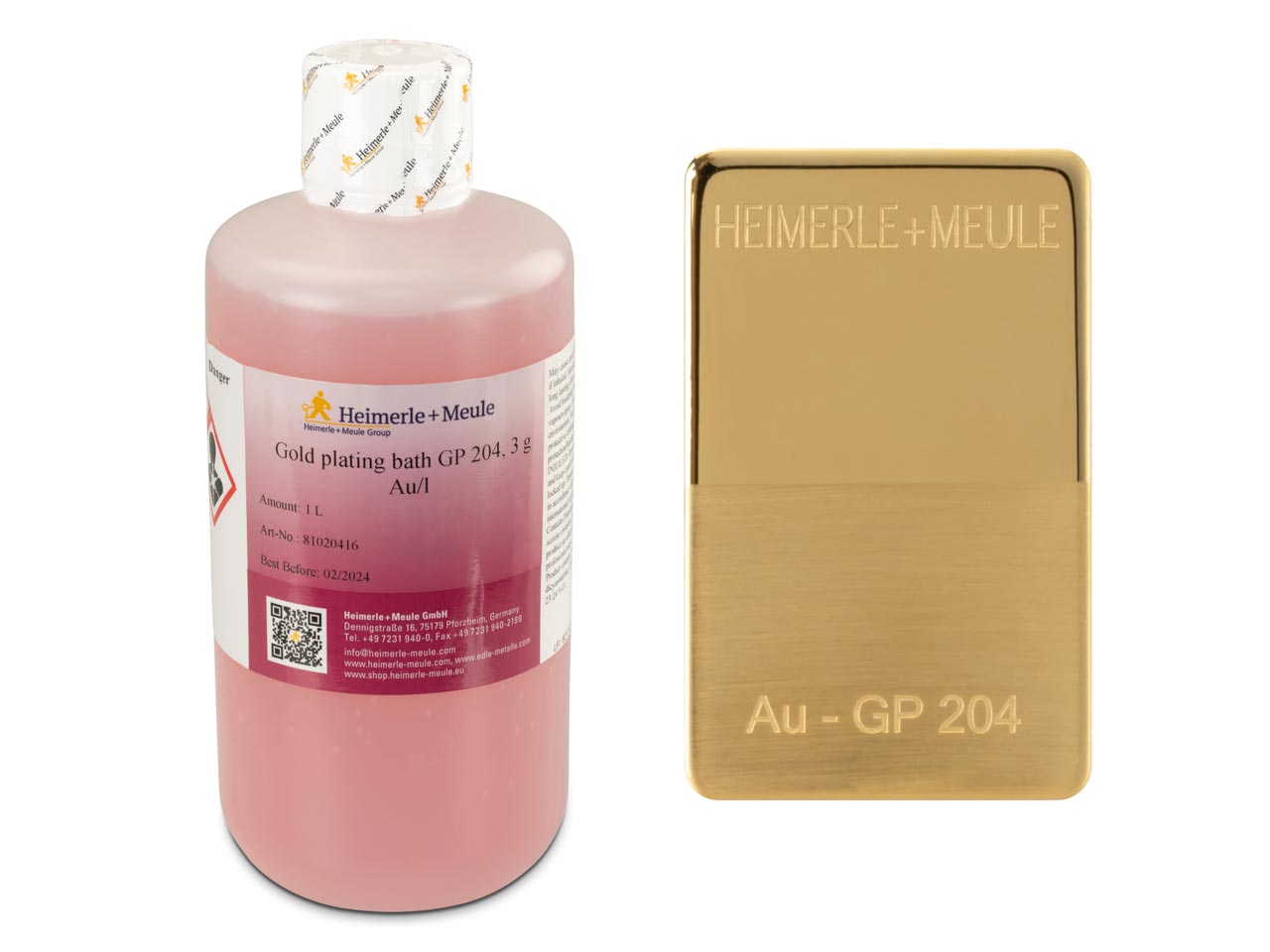 Do you have a safety data sheet for Hard Gold Plating Solution 1l, 3g Au/l Gp204?