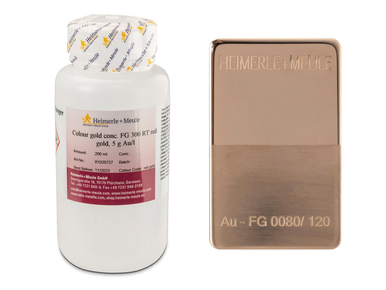 Do you have a safety data sheet for Heimerle + Meule Gold Plating Concentrate Fg 300 Rt Flash , Red, 1g Au/200ml, 200ml, Un1935?