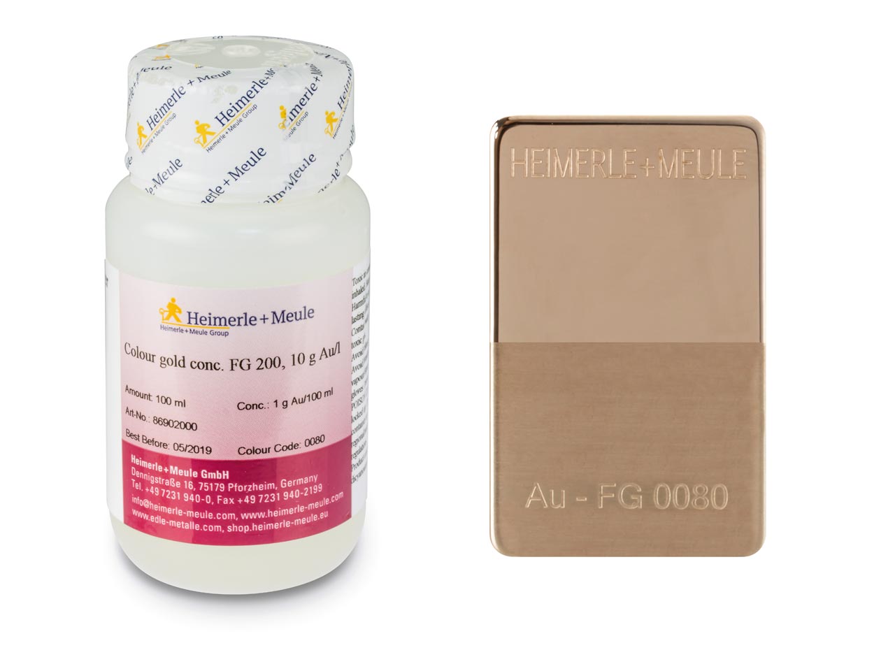 Heimerle + Meule Gold Plating Solution Concentrate 100ml 1g Au/100ml 18ct Rose Fg0080, Un1935 Questions & Answers