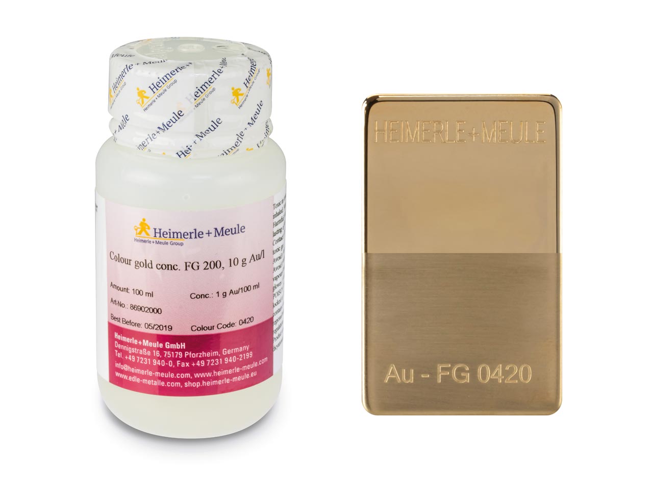Do you have a safety data sheet for Heimerle + Meule Gold Plating Solution Concentrate 100ml 1g Au/100ml 9ct Yellow F0420, Un1935?