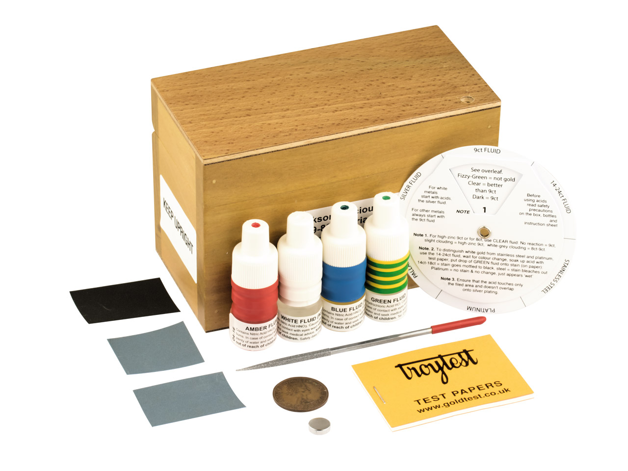 Troytest Kit 4 Bottle Set Un1463/un2031/un1789/un3260 Questions & Answers