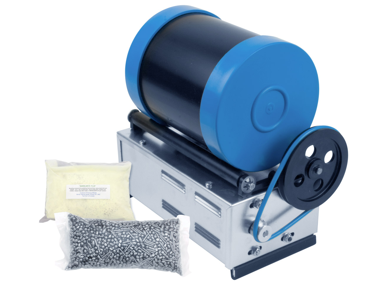 Barrel Tumbling Machine 3lb With Metal Polishing Kit Questions & Answers