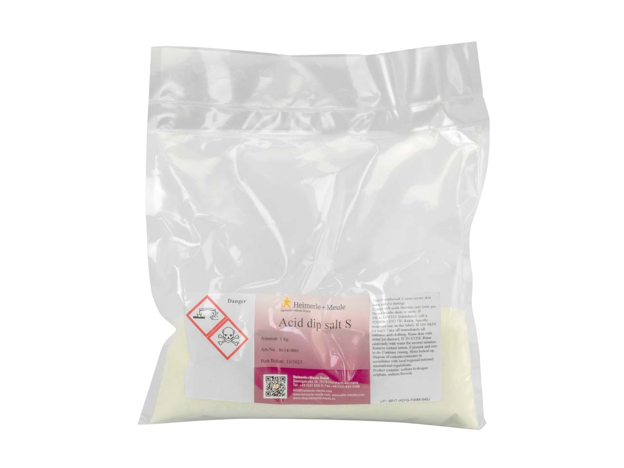 Heimerle + Meule Acid Dip Salt S, For Pickling And Acid Dip Treatments, 1kg Questions & Answers